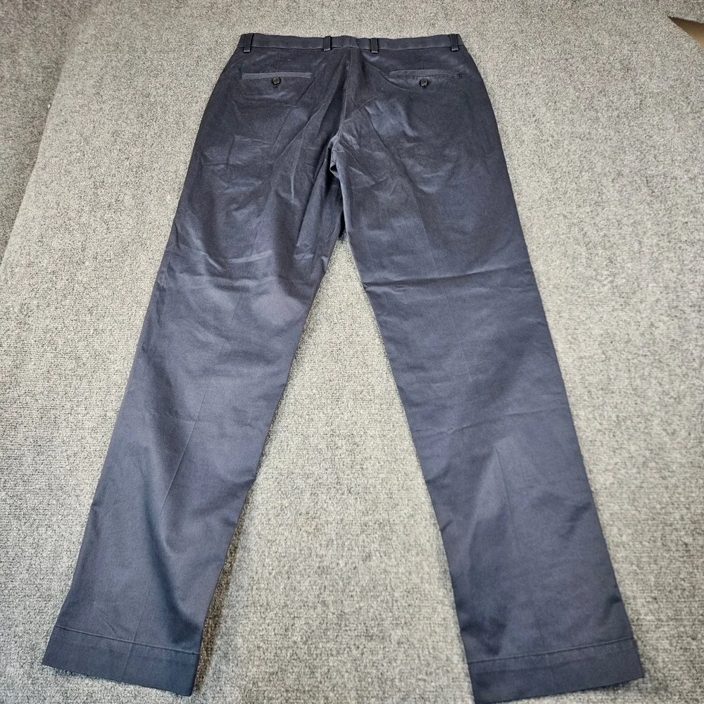 Brooks Brothers Clark Fit Advantage Chino Stretch Pants Navy Blue Mens 36x34